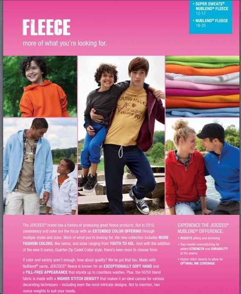 Catalog. Jerzees. Grooming by Loni